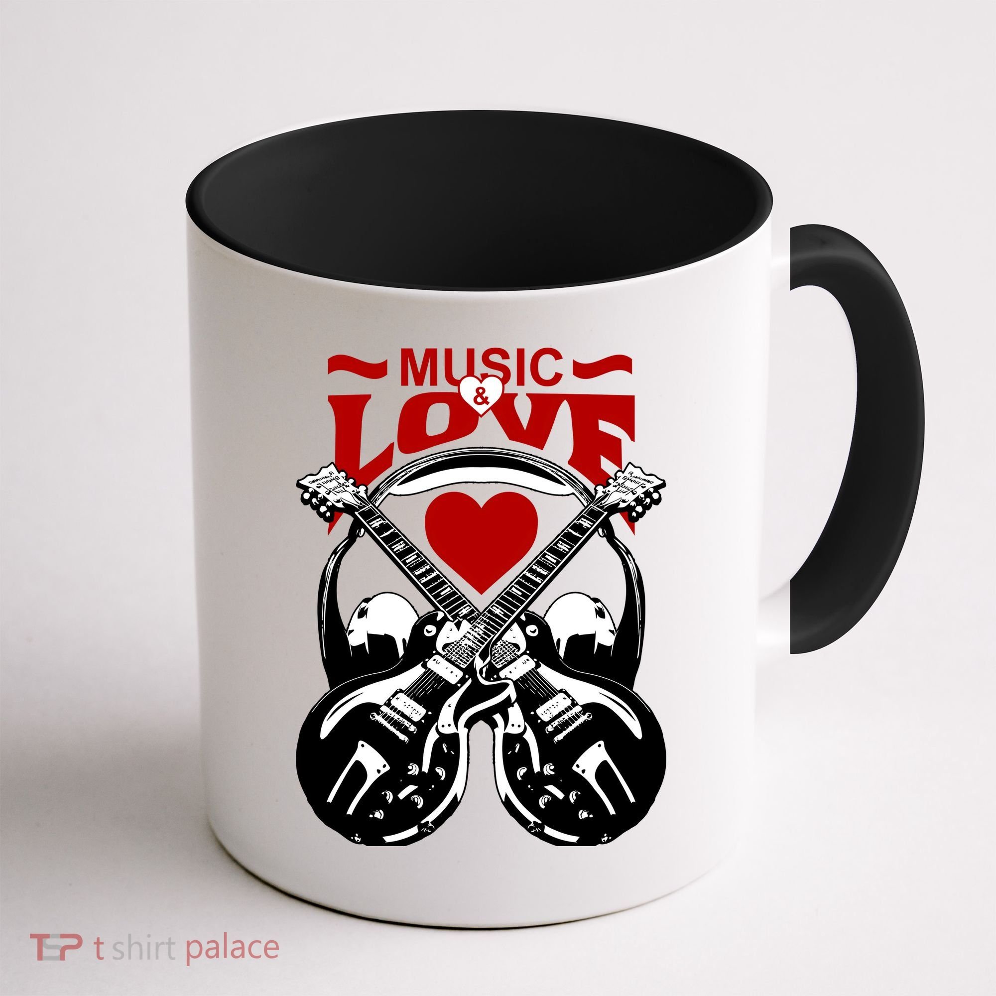 Music And Love Guitars Coffee Mug