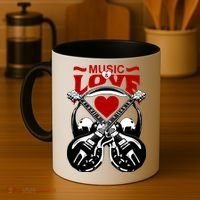 Music And Love Guitars Coffee Mug thumb 4