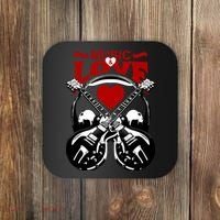 Music And Love Guitars Coaster thumb 0
