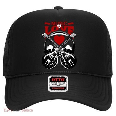 Music And Love Guitars Hat
