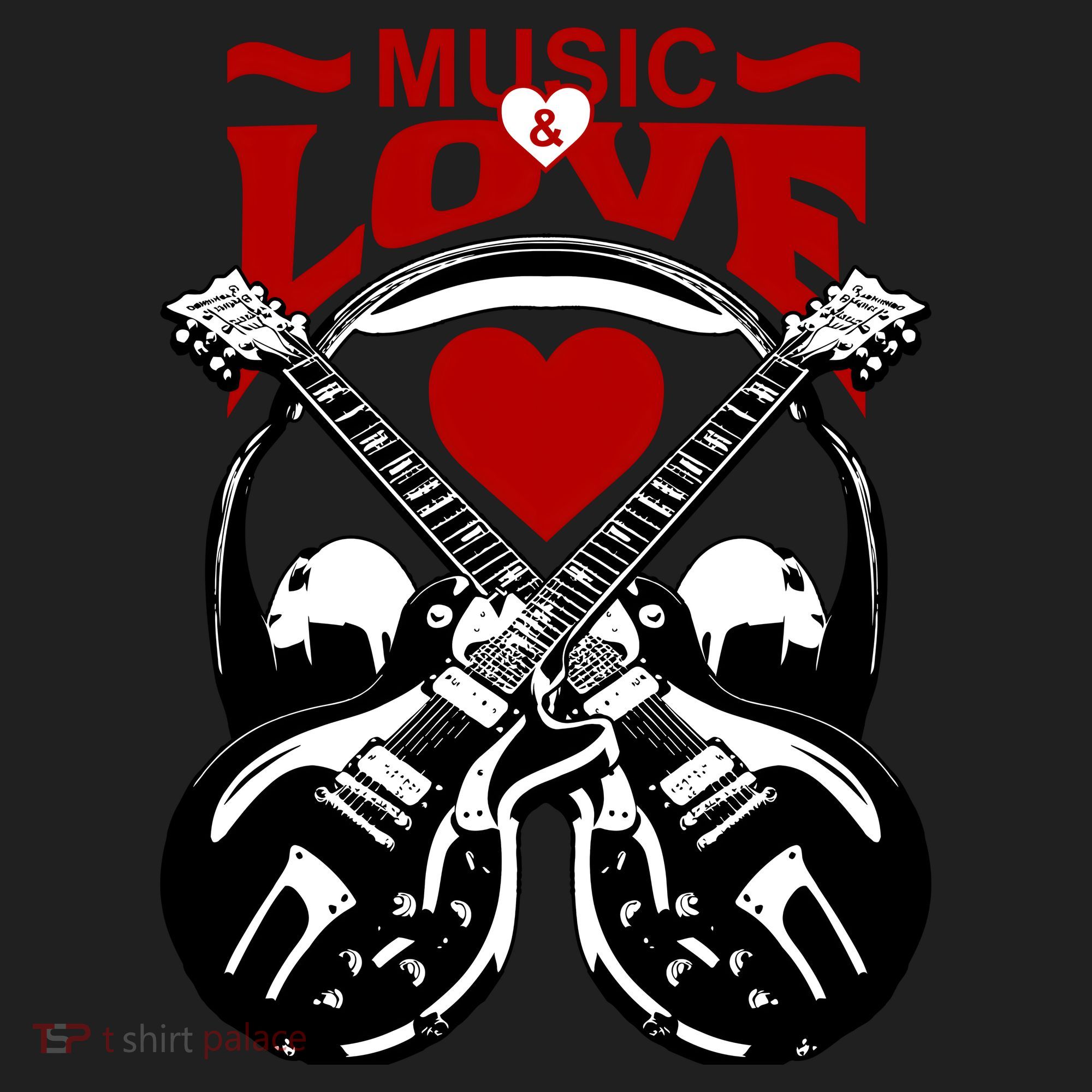 Music And Love Guitars Hat