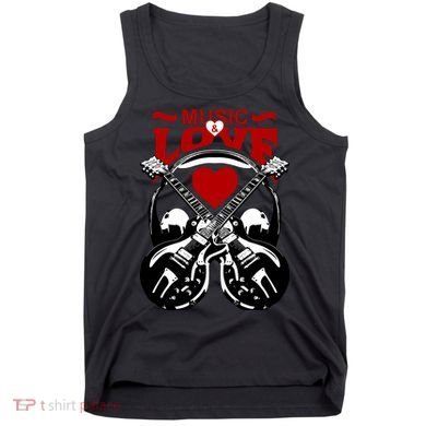 Music And Love Guitars Tank Top