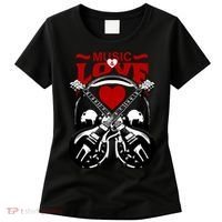 Music And Love Guitars Women's T-Shirt thumb 0