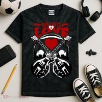 Music And Love Guitars Kids Tie-Dye T-Shirt thumb 2