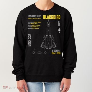 Military Aircraft Lockheed Sr71 Blackbird Usaf Women's Sweatshirt