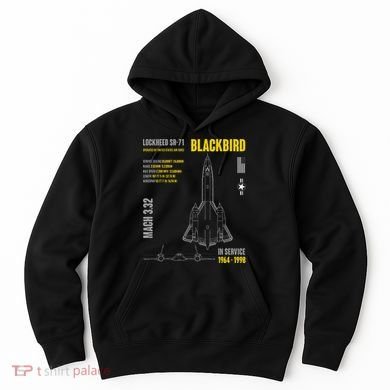 Military Aircraft Lockheed Sr71 Blackbird Usaf Hoodie