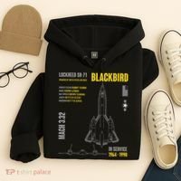Military Aircraft Lockheed Sr71 Blackbird Usaf Hoodie thumb 4