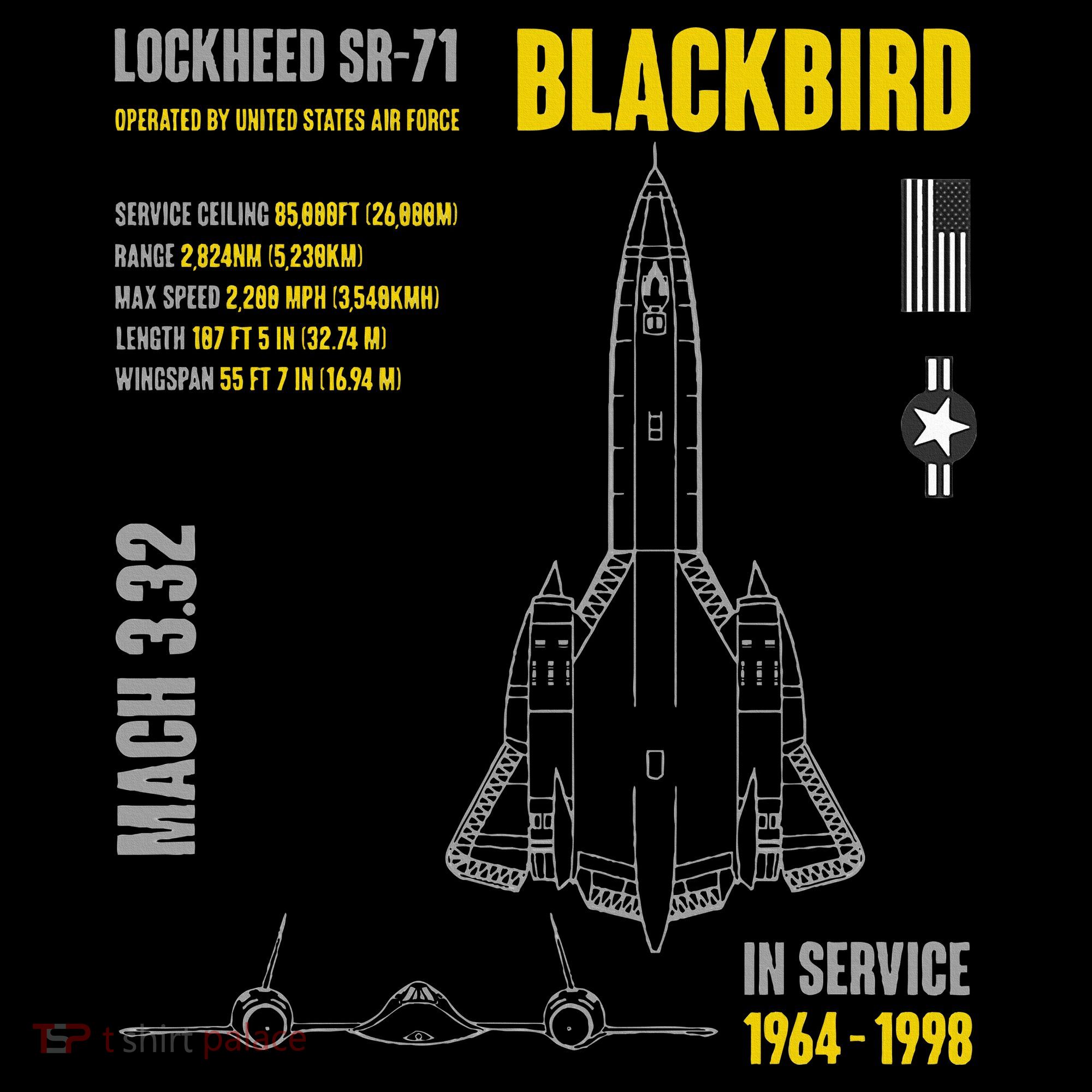Military Aircraft Lockheed Sr71 Blackbird Usaf Apron