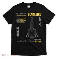 Military Aircraft Lockheed Sr71 Blackbird Usaf T-Shirt thumb 0