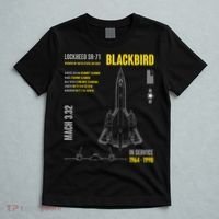 Military Aircraft Lockheed Sr71 Blackbird Usaf T-Shirt thumb 5
