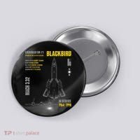 Military Aircraft Lockheed Sr71 Blackbird Usaf Button thumb 0