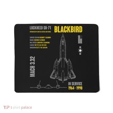 Military Aircraft Lockheed Sr71 Blackbird Usaf Mousepad
