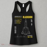 Military Aircraft Lockheed Sr71 Blackbird Usaf Women's Tank Top thumb 3