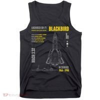 Military Aircraft Lockheed Sr71 Blackbird Usaf Tank Top thumb 0