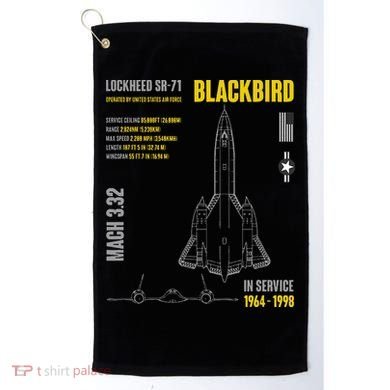 Military Aircraft Lockheed Sr71 Blackbird Usaf Golf Towel