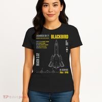 Military Aircraft Lockheed Sr71 Blackbird Usaf Women's T-Shirt thumb 4