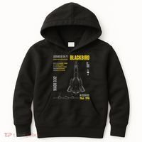 Military Aircraft Lockheed Sr71 Blackbird Usaf Kids Hoodie thumb 0