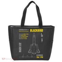 Military Aircraft Lockheed Sr71 Blackbird Usaf Tote Bag thumb 0