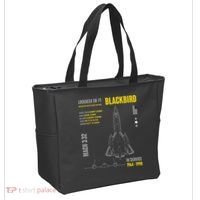 Military Aircraft Lockheed Sr71 Blackbird Usaf Tote Bag thumb 2