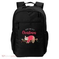 Merry And Lazy Christmas Cute Sloth Backpack thumb 0