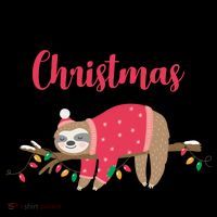 Merry And Lazy Christmas Cute Sloth Coffee Mug thumb 5