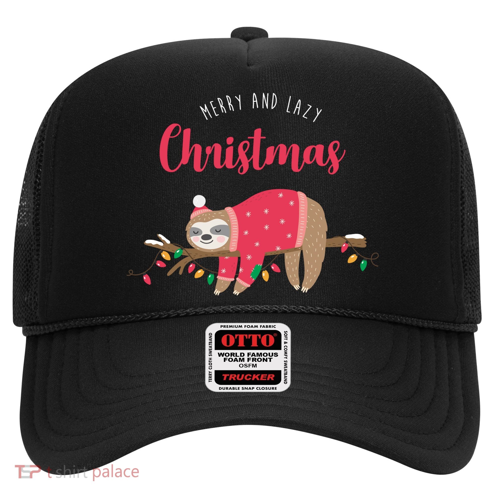 Merry And Lazy Christmas Cute Sloth Hat
