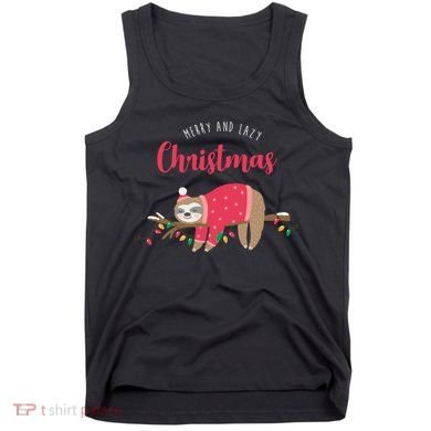 Merry And Lazy Christmas Cute Sloth Tank Top