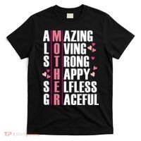 Mother Amazing Loving Strong Happy Selfless Graceful T-Shirt thumb 0