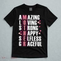 Mother Amazing Loving Strong Happy Selfless Graceful T-Shirt thumb 5