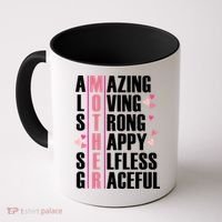 Mother Amazing Loving Strong Happy Selfless Graceful Coffee Mug thumb 0