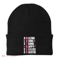 Mother Amazing Loving Strong Happy Selfless Graceful Beanie thumb 0
