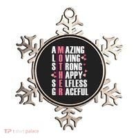 Mother Amazing Loving Strong Happy Selfless Graceful Ornament thumb 0
