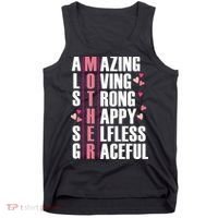 Mother Amazing Loving Strong Happy Selfless Graceful Tank Top thumb 0