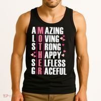 Mother Amazing Loving Strong Happy Selfless Graceful Tank Top thumb 3