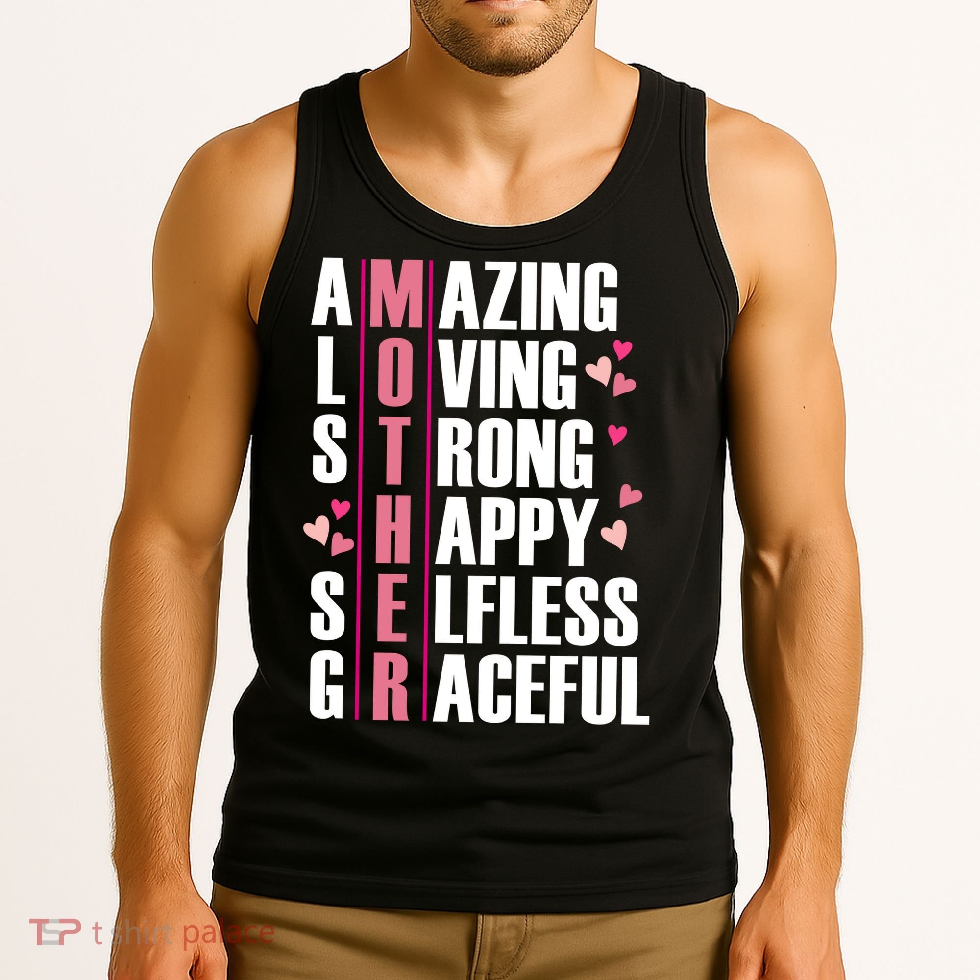 Mother Amazing Loving Strong Happy Selfless Graceful Tank Top