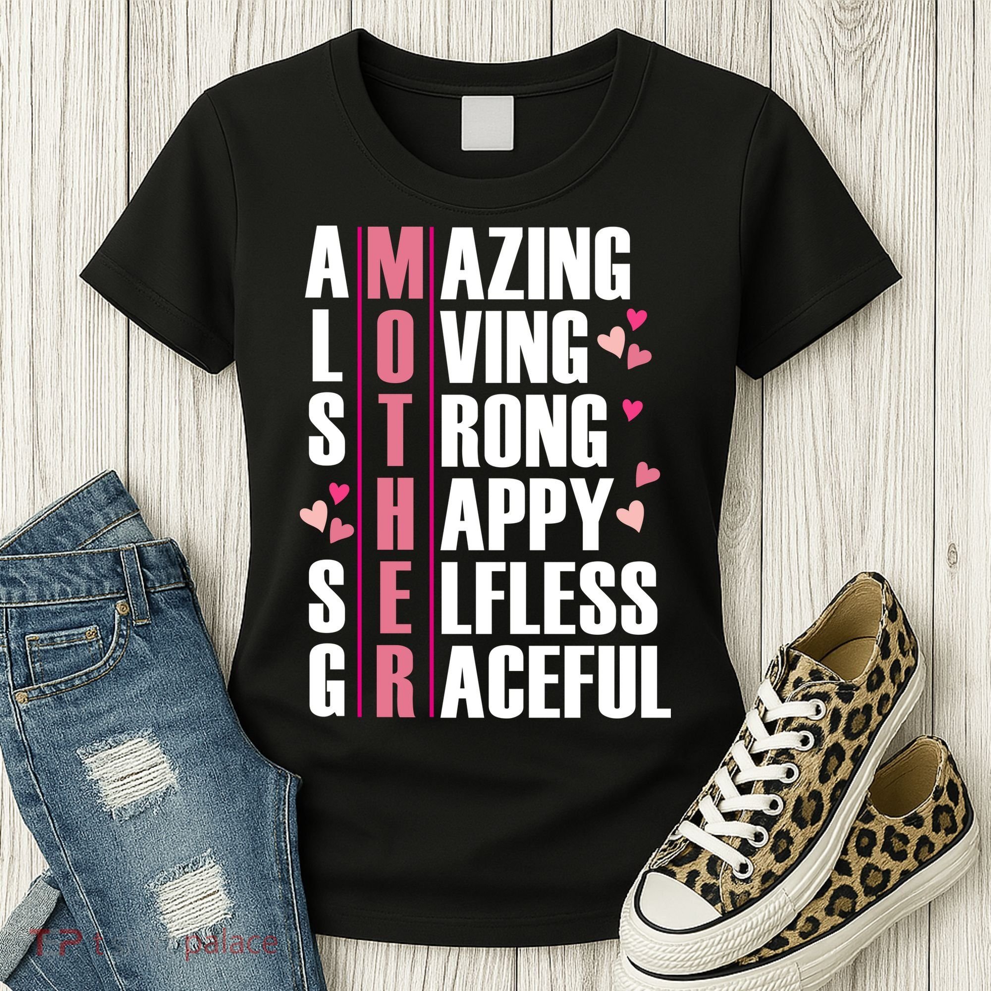 Mother Amazing Loving Strong Happy Selfless Graceful Women's T-Shirt