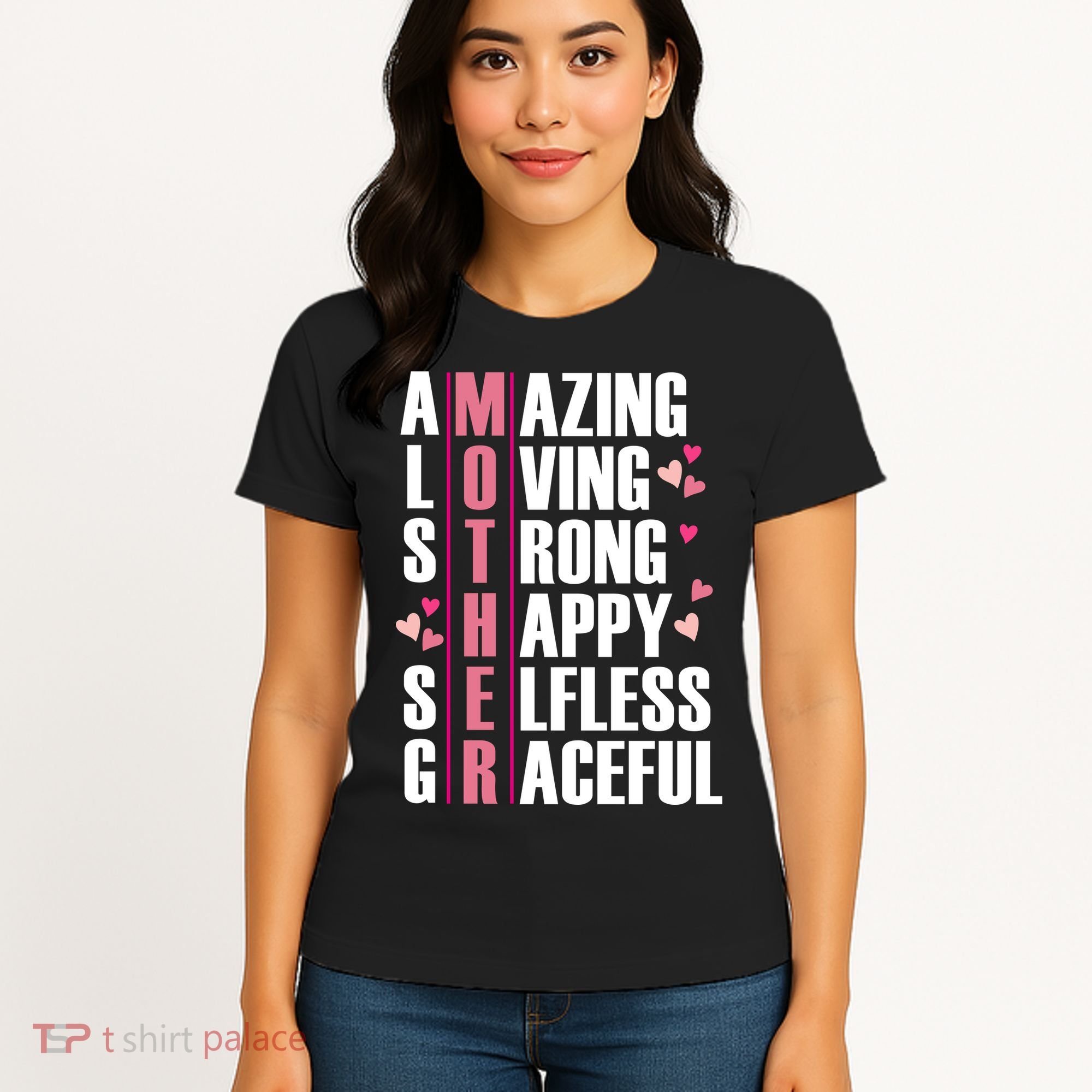 Mother Amazing Loving Strong Happy Selfless Graceful Women's T-Shirt