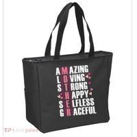 Mother Amazing Loving Strong Happy Selfless Graceful Tote Bag thumb 2