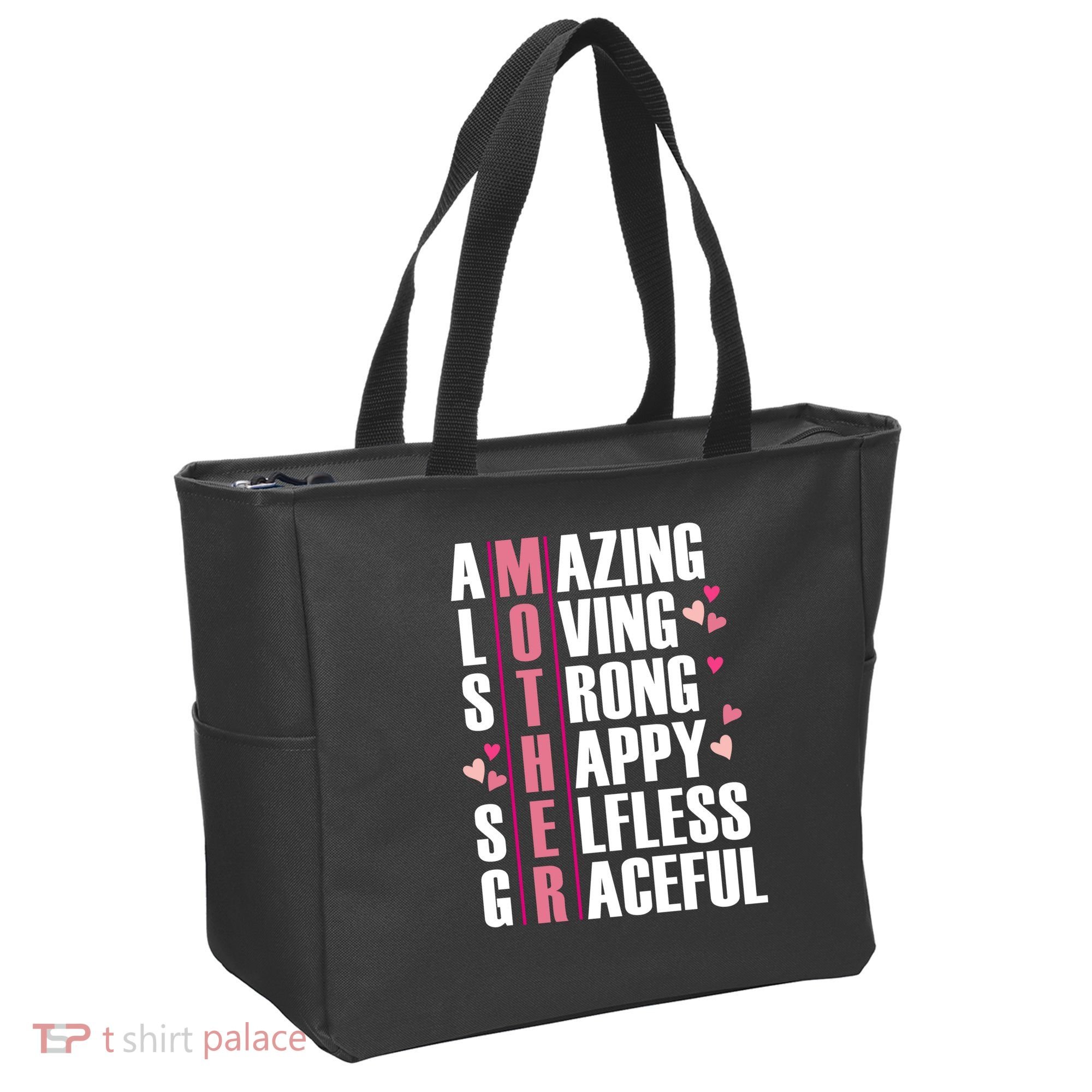 Mother Amazing Loving Strong Happy Selfless Graceful Tote Bag