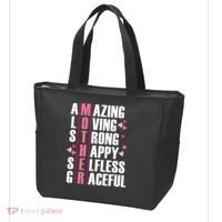 Mother Amazing Loving Strong Happy Selfless Graceful Tote Bag thumb 3