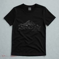 Mountain Artwork Line Art Of K2 Mountain In Pakistan Hiker T-Shirt thumb 5