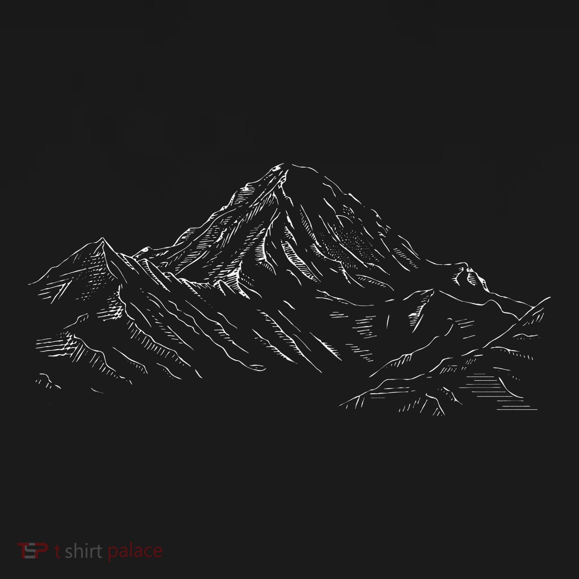 Mountain Artwork Line Art Of K2 Mountain In Pakistan Hiker T-Shirt