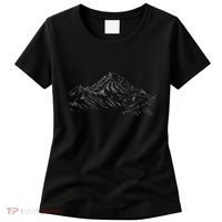 Mountain Artwork Line Art Of K2 Mountain In Pakistan Hiker Women's T-Shirt thumb 0