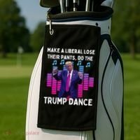 Make A Liberal Lose Their Pants Trump Dancing Trump Dance Golf Towel thumb 2