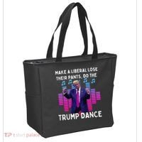 Make A Liberal Lose Their Pants Trump Dancing Trump Dance Tote Bag thumb 2