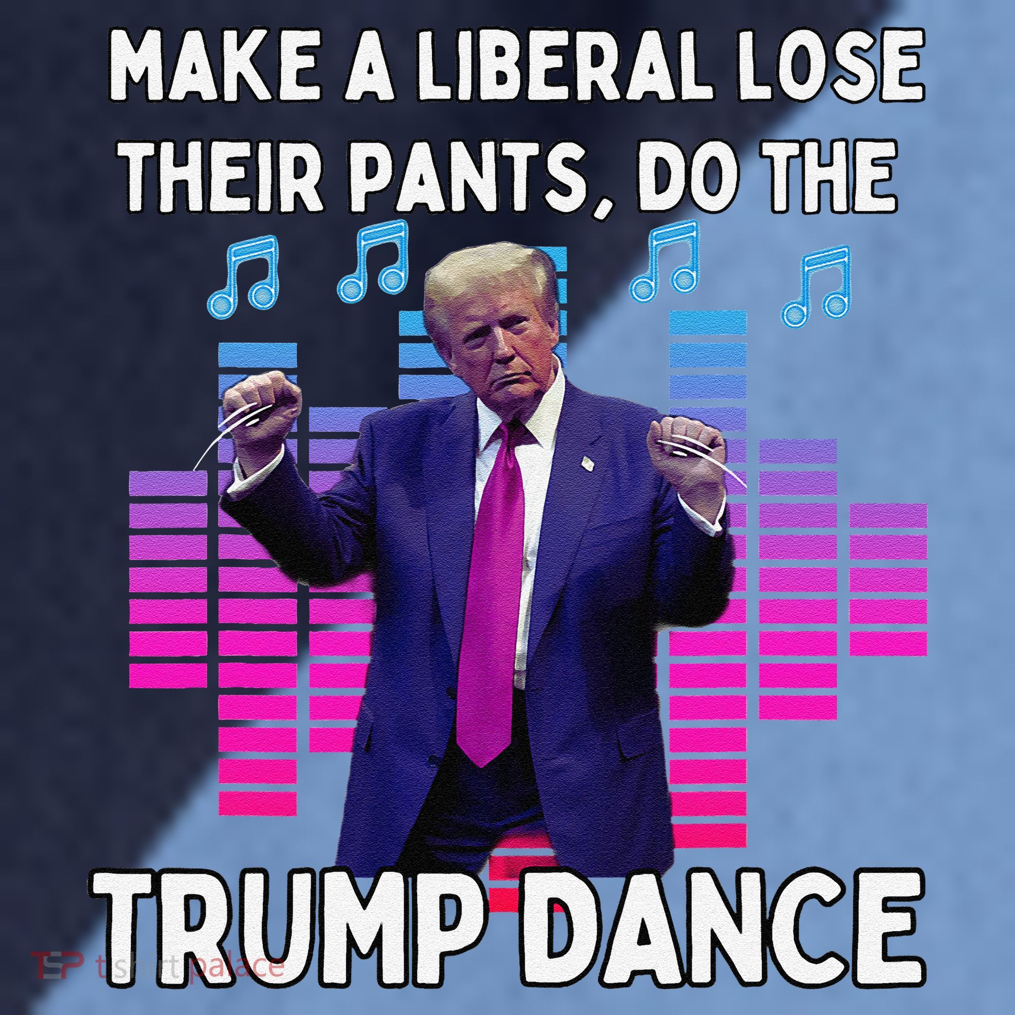 Make A Liberal Lose Their Pants Trump Dancing Trump Dance Raglan Baseball Sleeve Shirt
