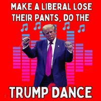 Make A Liberal Lose Their Pants Trump Dancing Trump Dance Santa Hat thumb 1