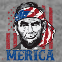 Merica Abraham Lincoln American Flag Toddler Hoodie thumb 2