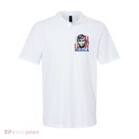 Merica Abraham Lincoln American Flag Polo thumb 0
