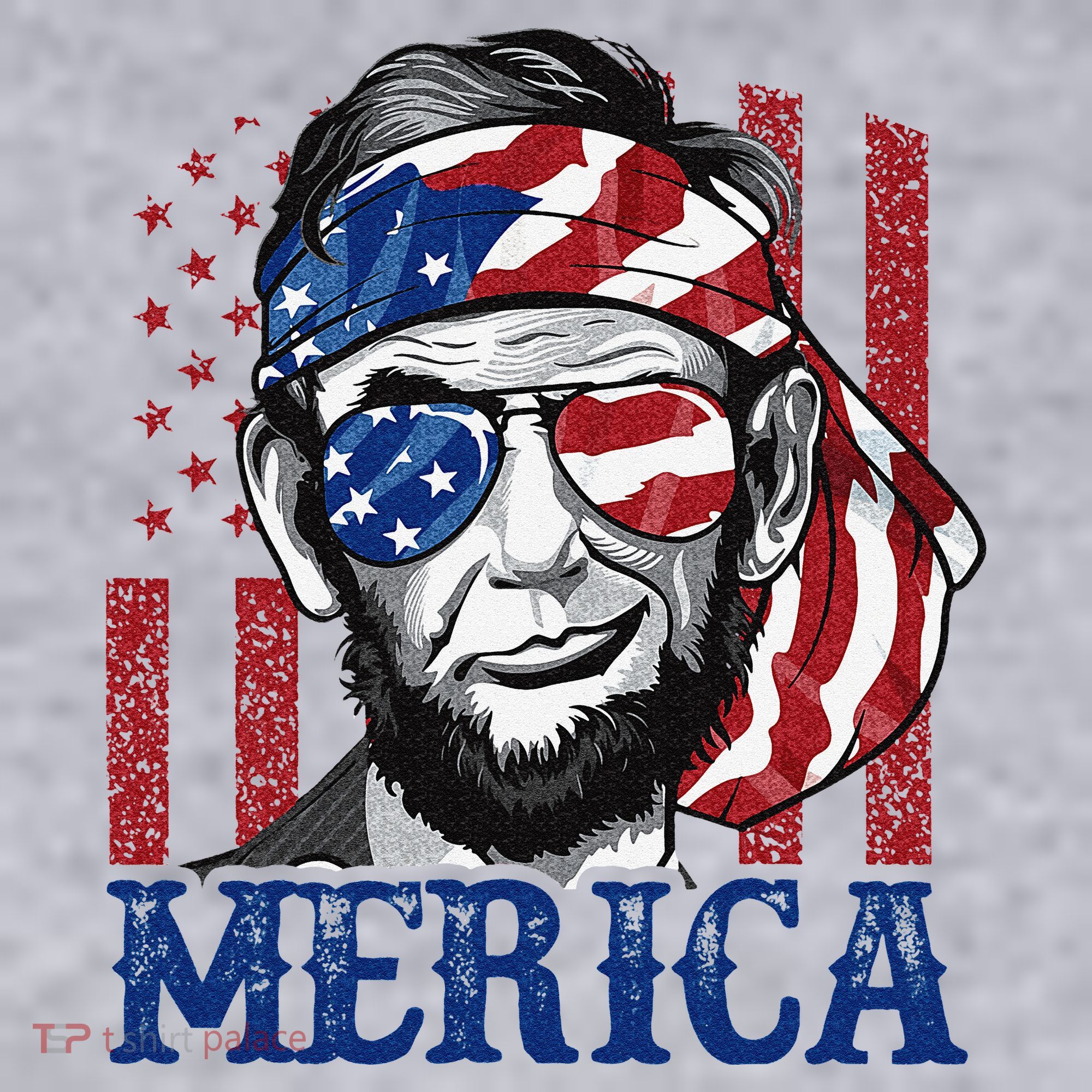 Merica Abraham Lincoln 4th Of July American Flag Women's Sweatshirt